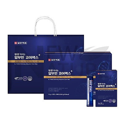 [일양약품] 고함량14,700mg 함유 마시는 알부민코어맥스 플러스 15g x 30포(쇼핑백동봉)