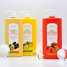 [면세점입점] 부드러운 르베라쥬 후르츠 바디클렌저 바디워시 1000ml (3종 택1)
