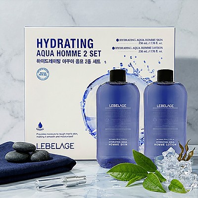 [남성용 주름개선 기능성] 르베라쥬 하이드레이팅 아쿠아 옴므 2종 세트