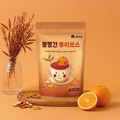[첨가물 없는 프리미엄 원물 100%] 화곡원 볼빨간 루이보스 1.5g x 30티백
