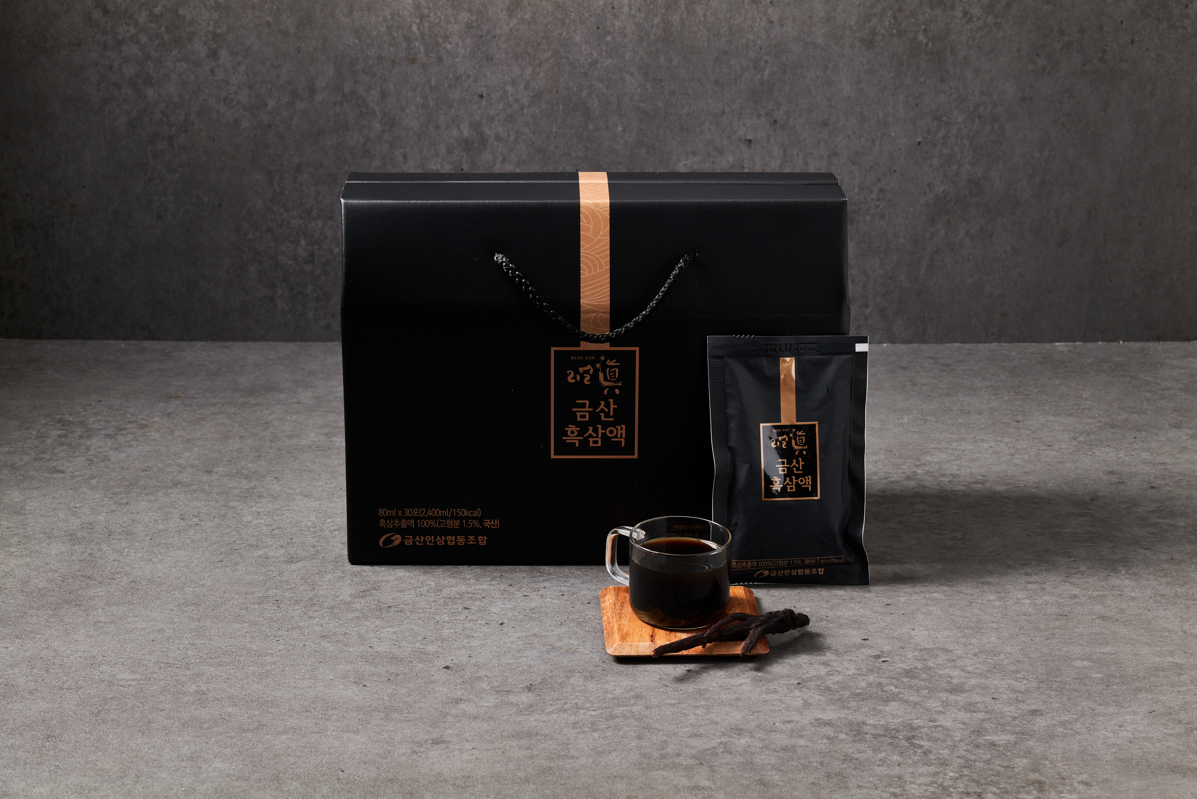 [금산인삼협동조합]리얼진 금산 흑삼액 80ml × 30포