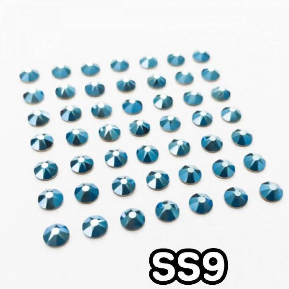 GGD 스와로브스키 평스톤 - 메탈릭블루 SS9 30개