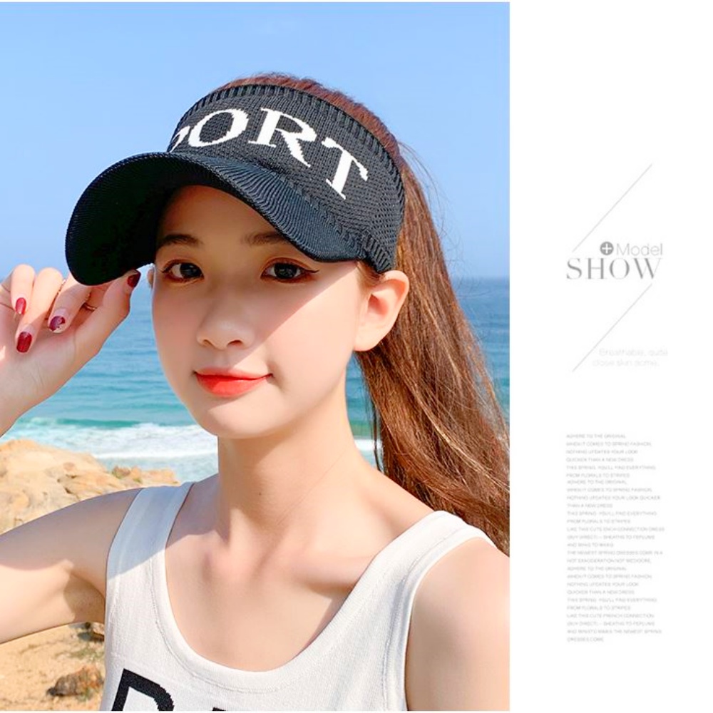 스포츠썬캡 테니스 골프 썬캡 썬바이저 운동모자 블랙