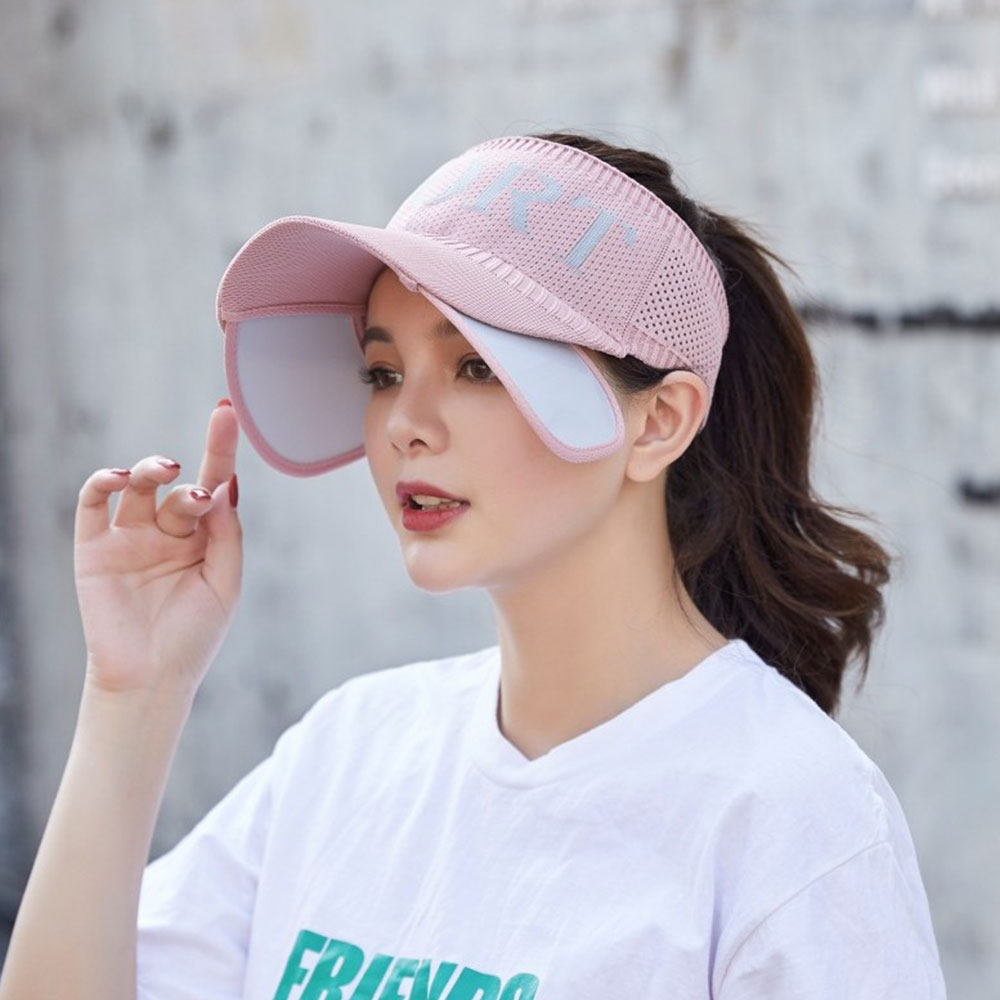 여성용 여름 스포츠 썬캡(핑크)