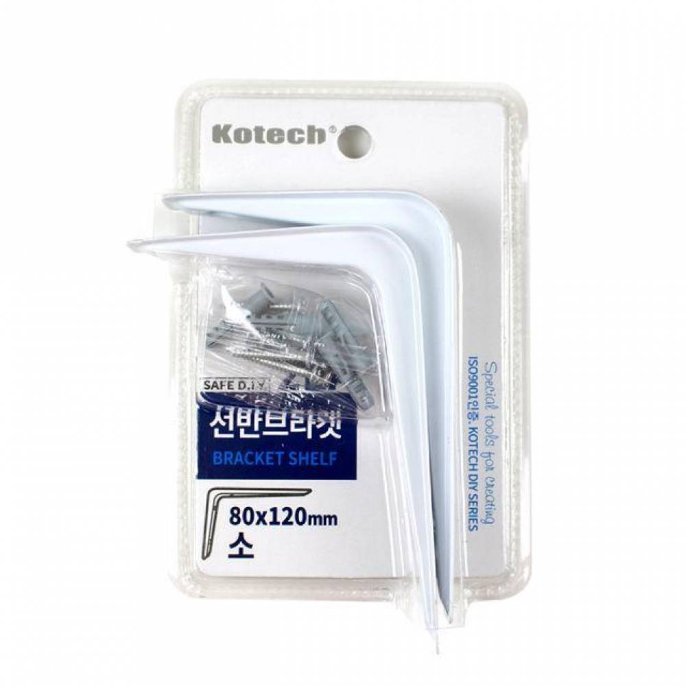 코텍 선반 화이트 브라켓 소 2p