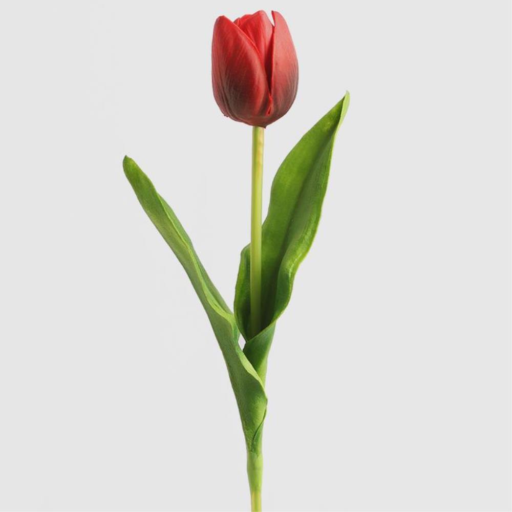진짜같은 한송이 튤립 조화 레드 조화인테리어 꽃선물