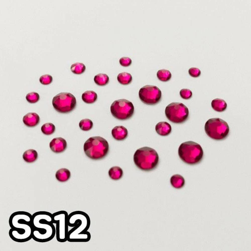GGD 스와로브스키 2088 평스톤 - 루비 SS12 30개