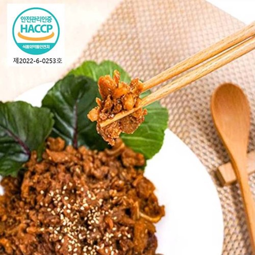 무료배송 220g×5팩(10인분) 특허받은 약선푸드 불향 돼지오돌뼈 숯불구이(매운맛/순한맛) 택1