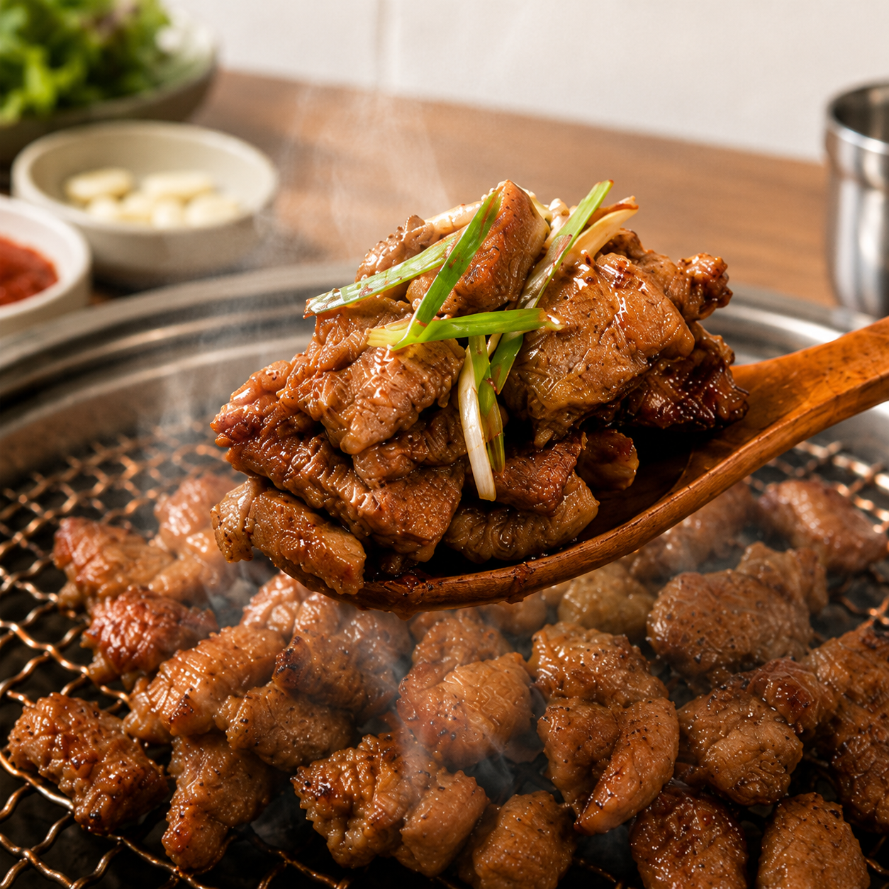 옛날 돼지갈비집 그 맛! 칼집 돼지왕구이 750g
