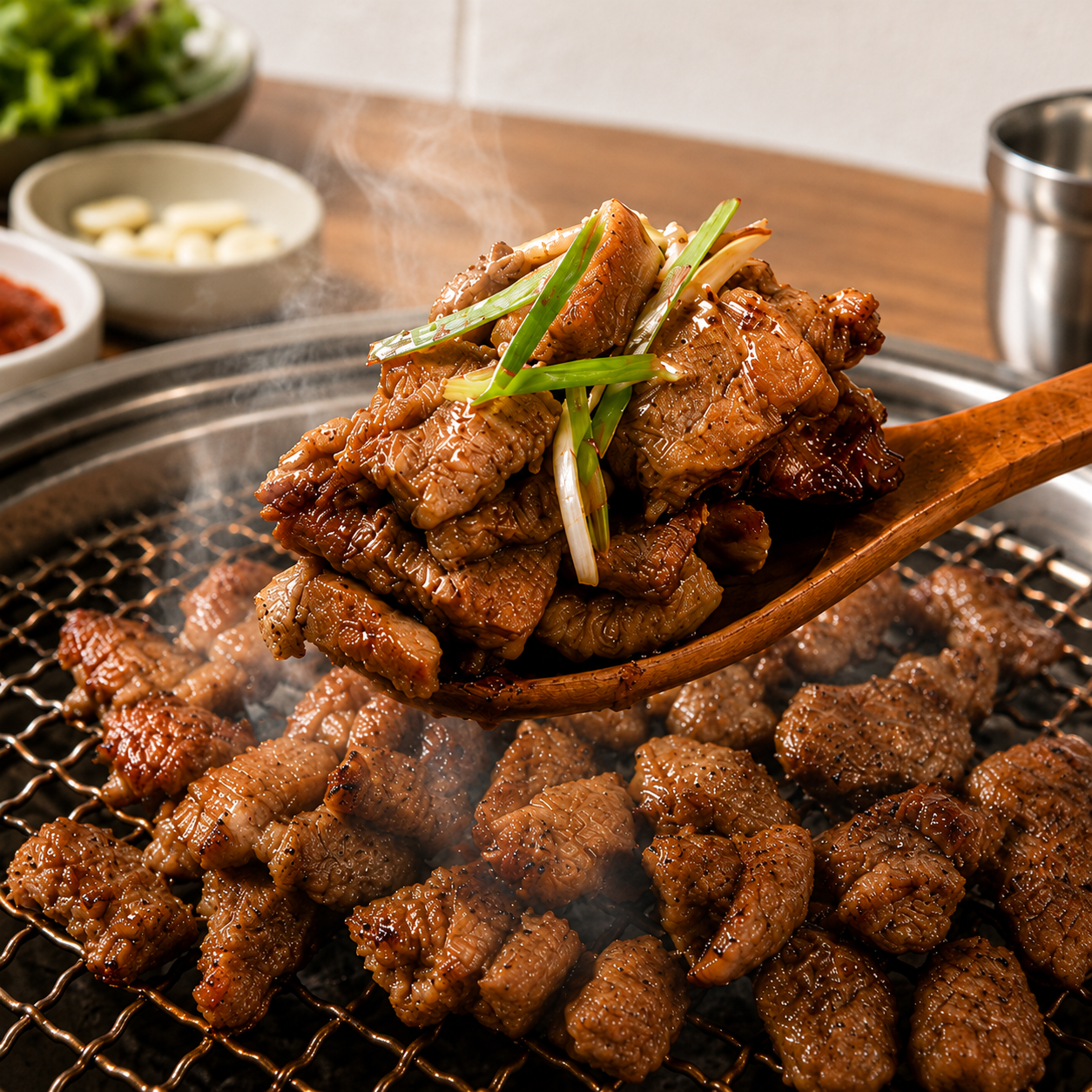 옛날 돼지갈비집 그 맛! 칼집 돼지왕구이 750g
