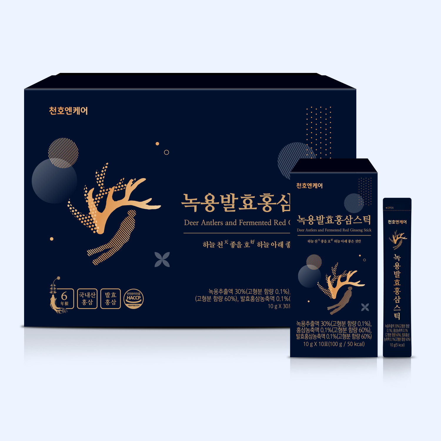 [천호엔케어] 녹용발효홍삼스틱 10ml x 30포