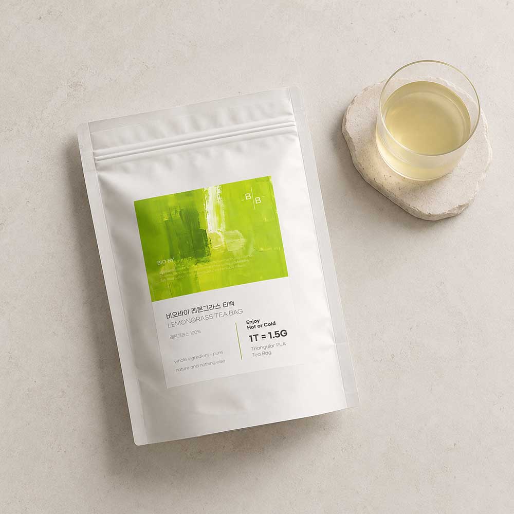 비오바이 더 진한 레몬그라스차 삼각티백 1.5g 50T PLA 생분해 싱글오리진