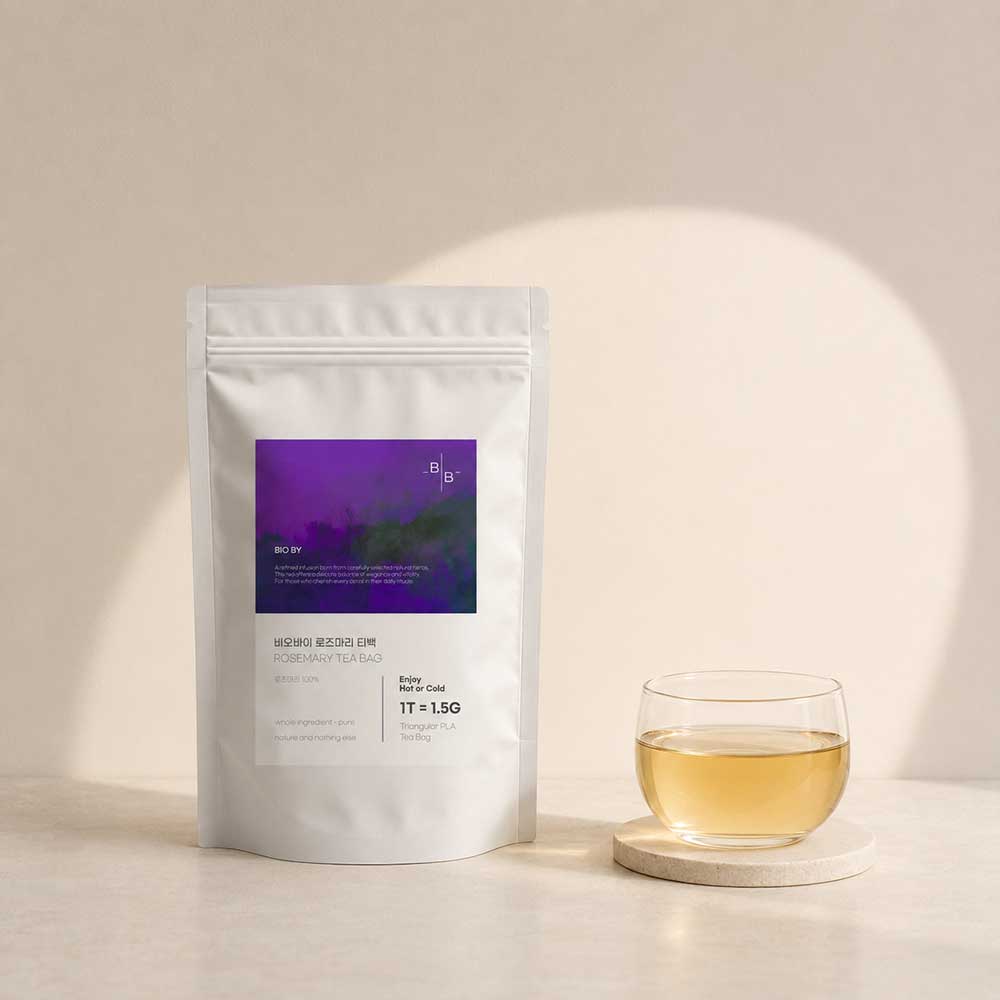 비오바이 더 진한 로즈마리차 삼각티백 1.5g 50T PLA 생분해 싱글오리진