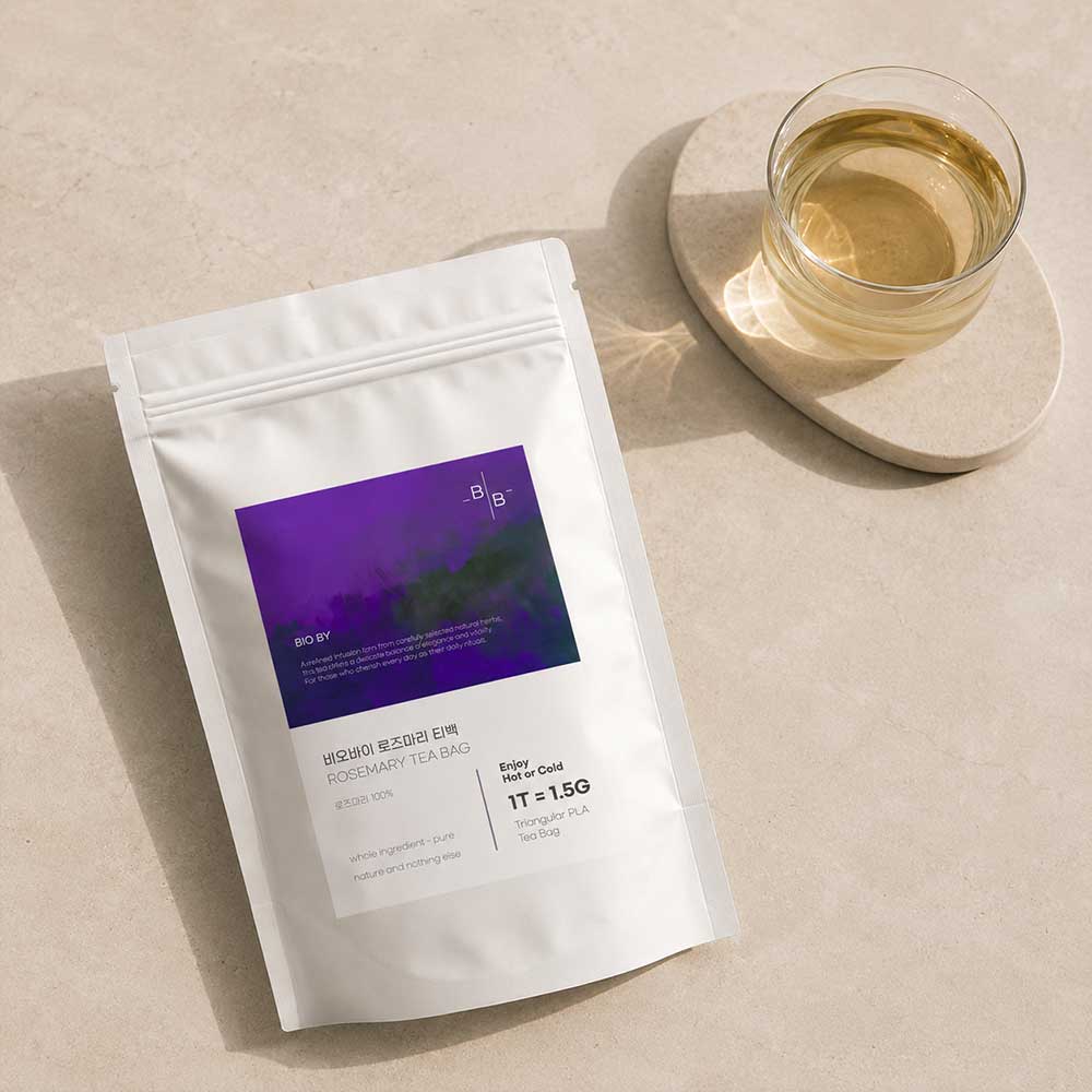 비오바이 더 진한 로즈마리차 삼각티백 1.5g 50T PLA 생분해 싱글오리진