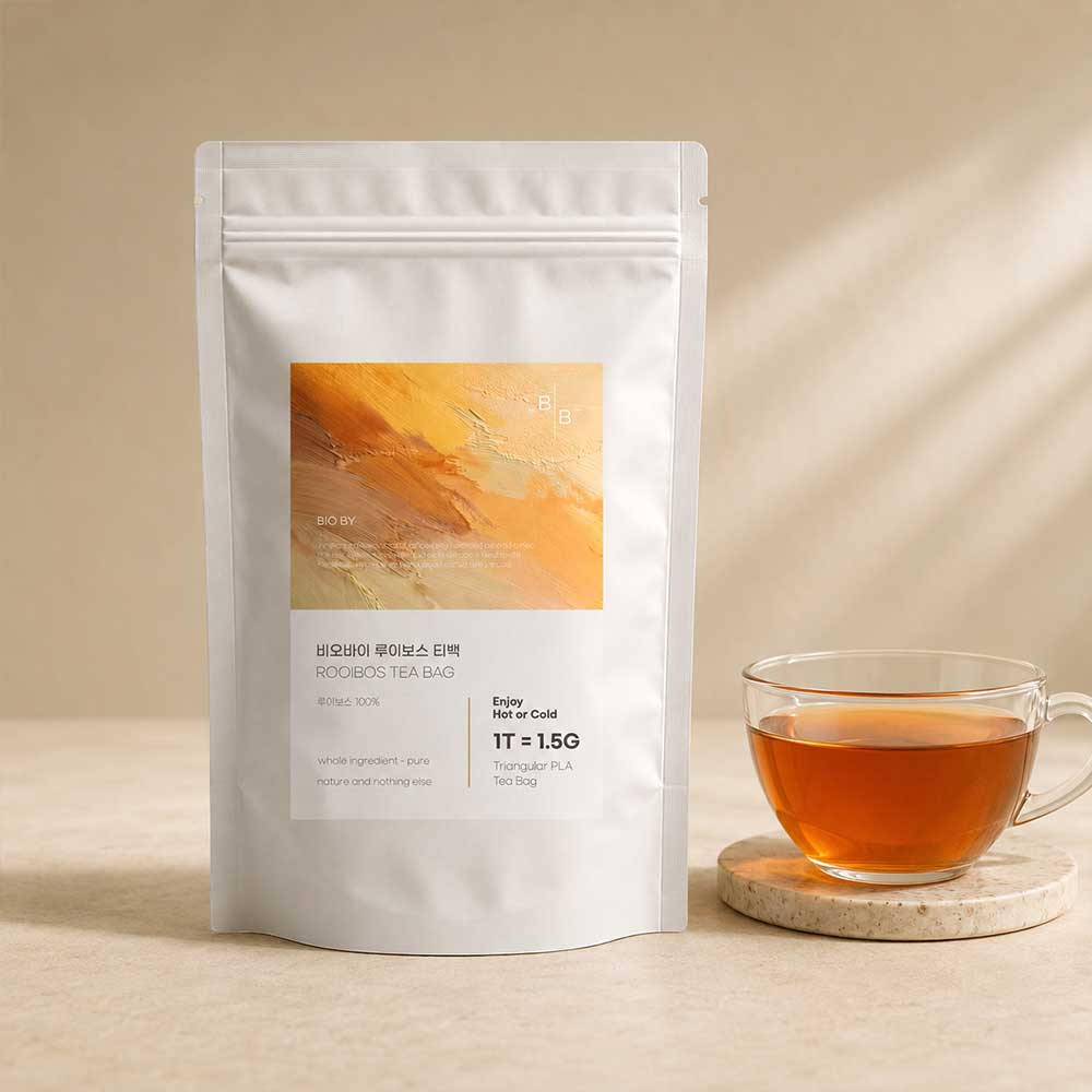 비오바이 더 진한 루이보스차 삼각티백 1.5g 50T PLA 생분해 싱글오리진