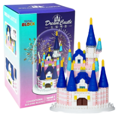 토탈블럭 마법의성 블루 658PCS 레고 성 호환 여아 장난감