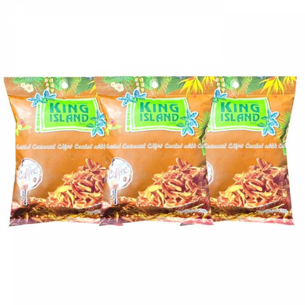 킹아일랜드커피맛코코넛칩 커피맛코코넛칩X3개