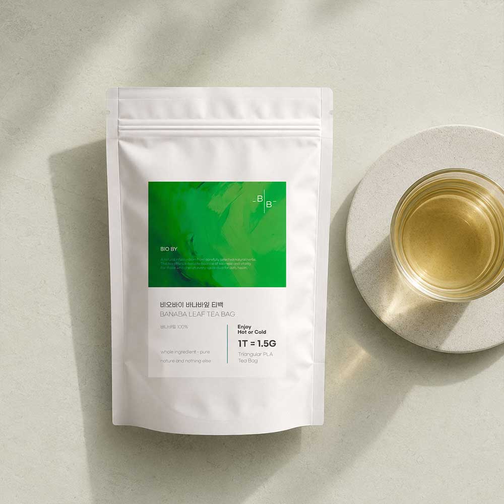 비오바이 더 진한 바나바잎차 삼각티백 1.5g 50T PLA 생분해 싱글오리진