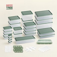 비트리 시즌2 부드럽게 휘어지는 냉동실 냉장고 정리용기 반찬통 35종 종합세트