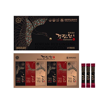 한국인삼 6년근 발효홍삼 경진원 스틱 (12g X 60포 X 3세트)