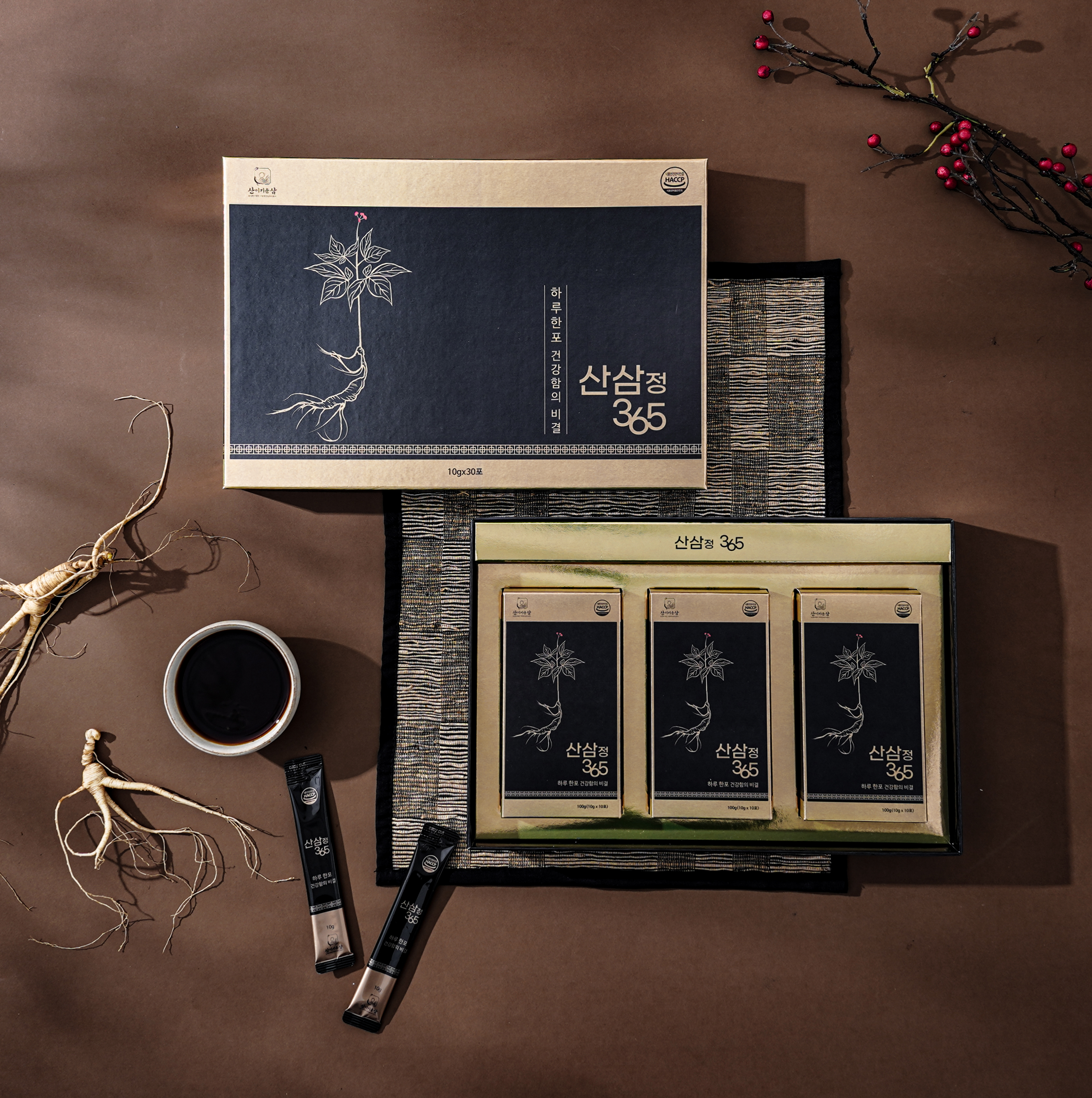 진삼담 산이키운삼 산삼정 365  10g x 30포
