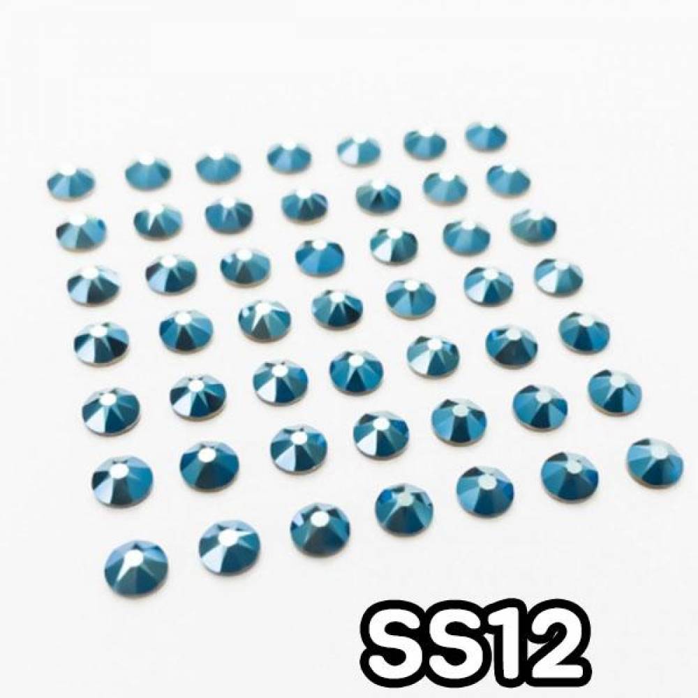 GGD 스와로브스키 평스톤 - 메탈릭블루 SS12 30개