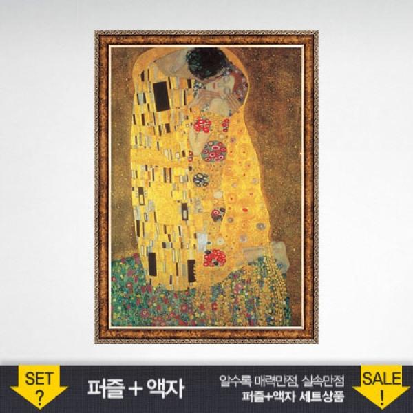 1000피스 직소퍼즐 키스 앤틱골드 액자세트