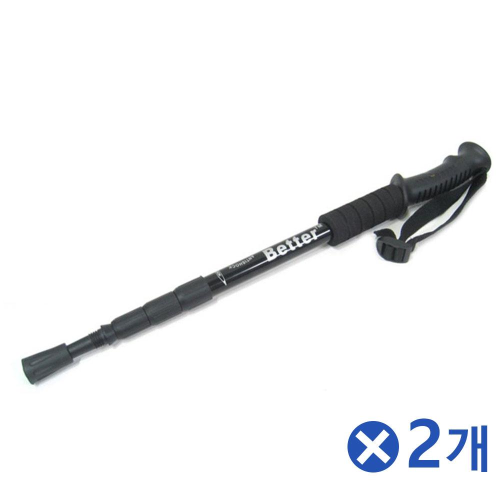 일자형 길이조절 등산스틱-색상랜덤x2개 등산지팡이