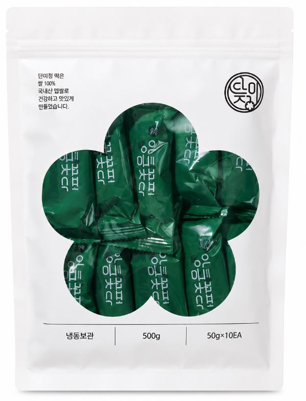 [단미정] 백앙금 쑥 가래떡 500g x 10개