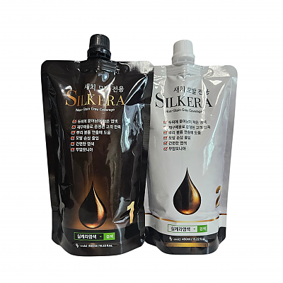 실케라 진블랙 새치커버 염색약 450ml