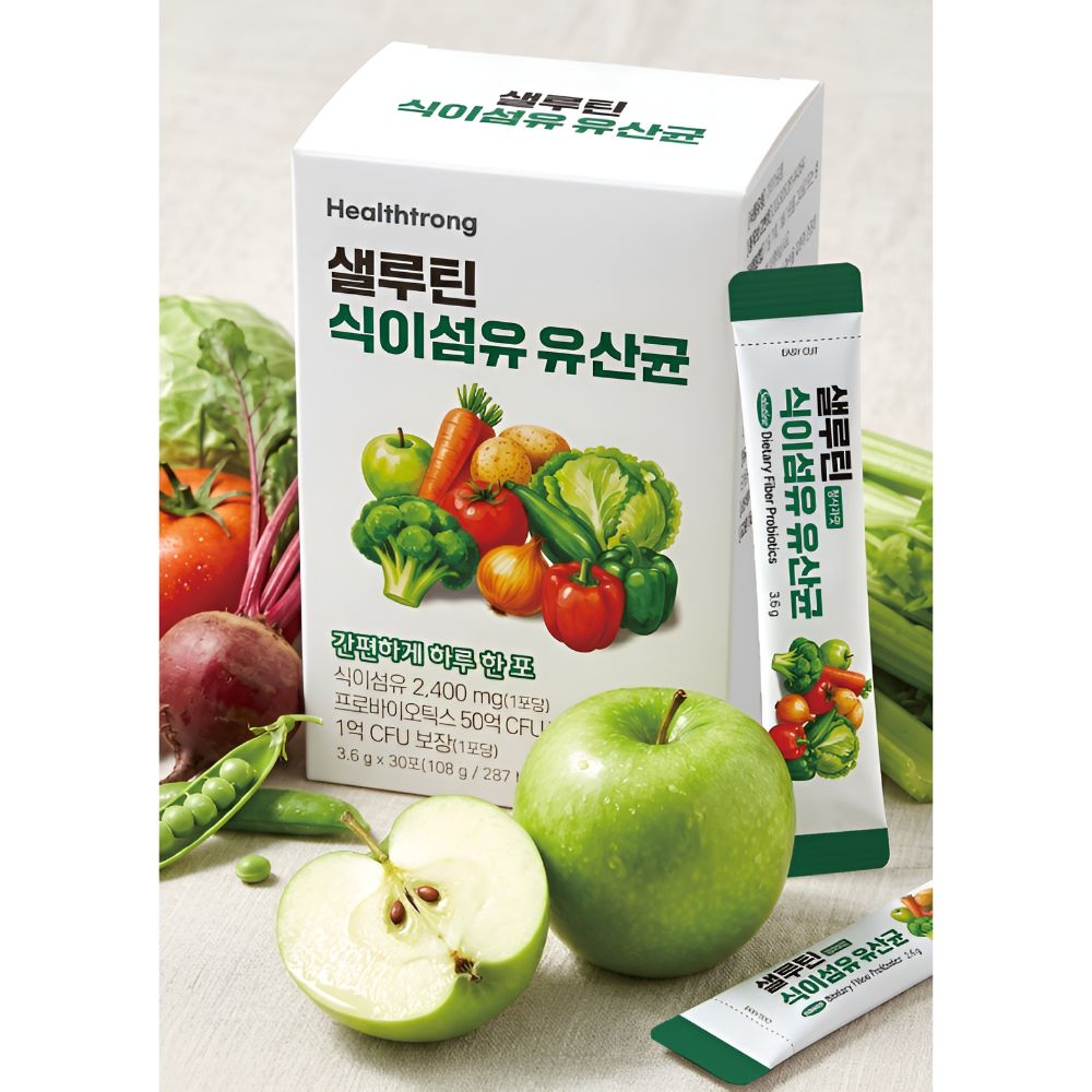 샐루틴 식이섬유 유산균 청사과맛