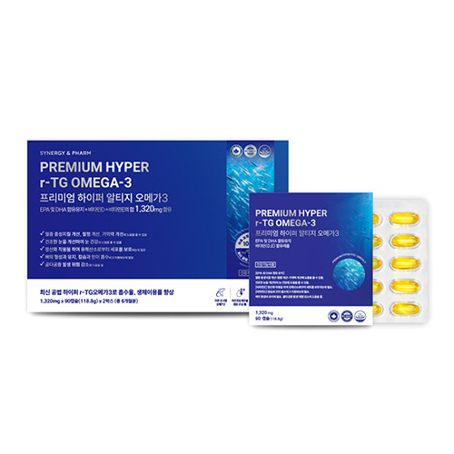 [★무료배송★ 시너지엔] 시너지앤팜 하이퍼 r-TG 오메가3 선물세트 1320mg x 180캡슐