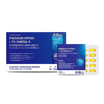 [★무료배송★ 시너지엔] 시너지앤팜 알티지 오메가3 선물세트 1360mg x 180캡슐