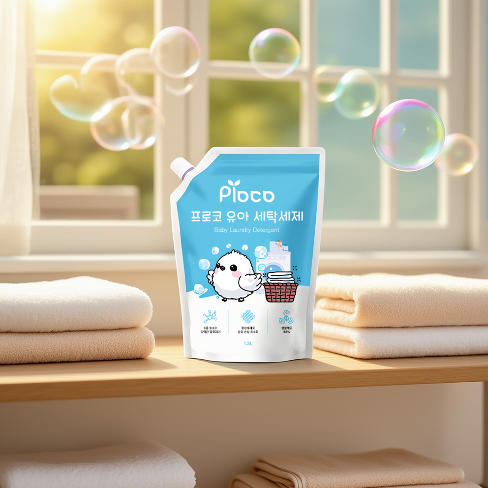 프로코 9종효소 베이비파우더 유아 세탁세제 1300ml
