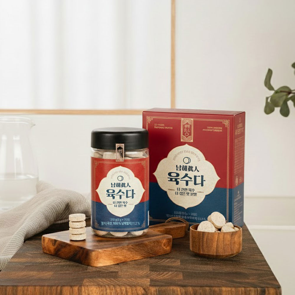 남해진인 추명선물세트 육수다 (코인육수210g + 분말육수 200g)