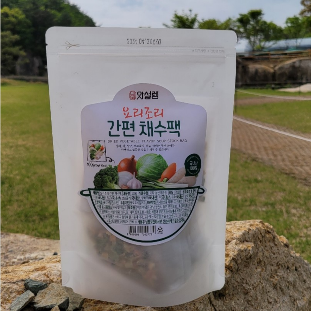 [맛설렘/면세] 요리조리간편채수팩100g(10g*10팩) / 국내산 100%