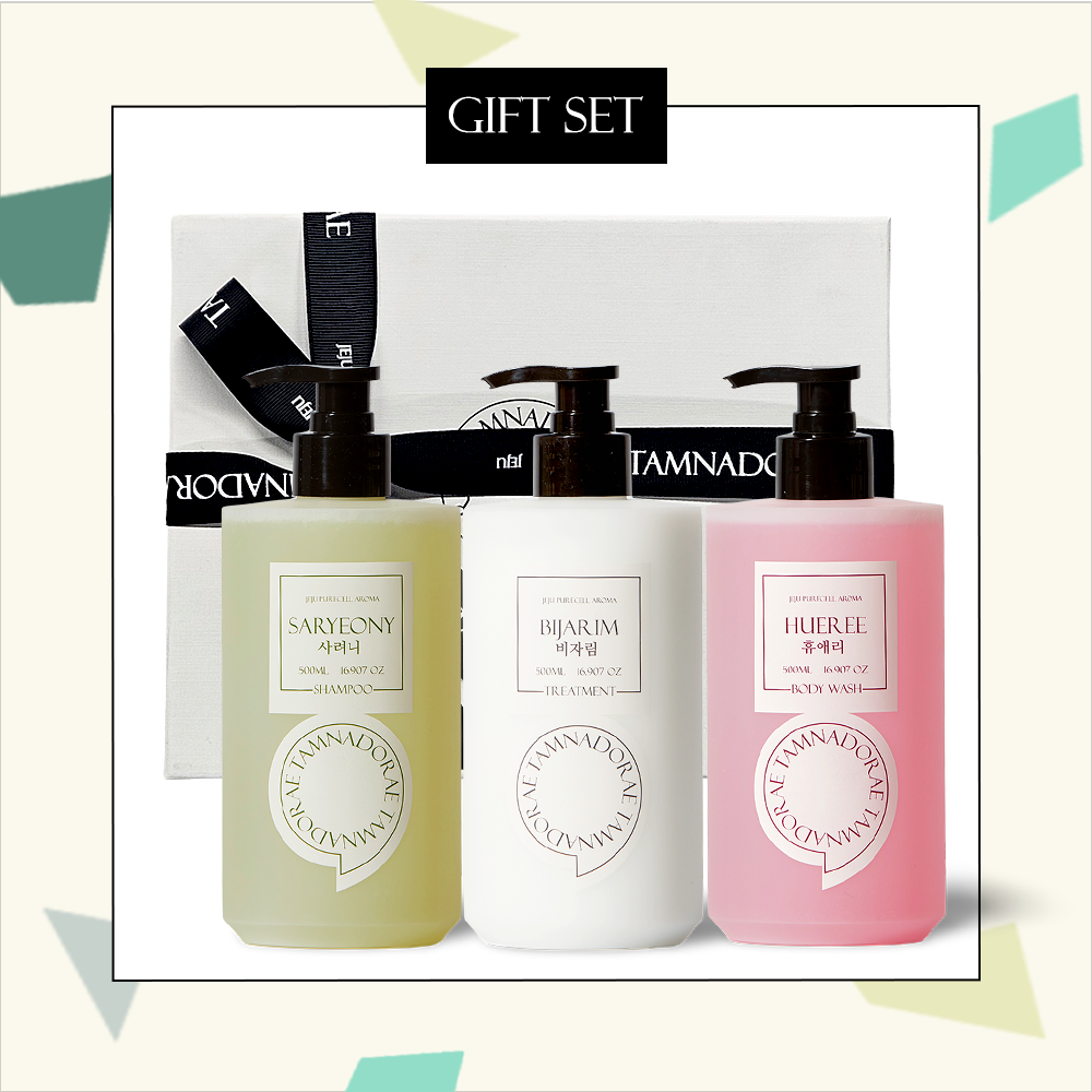 [기획 선물세트] 탐나도래 제주 스파 리추얼 약산성 퍼퓸 클린케어 3종 선물세트 (500ml x3)