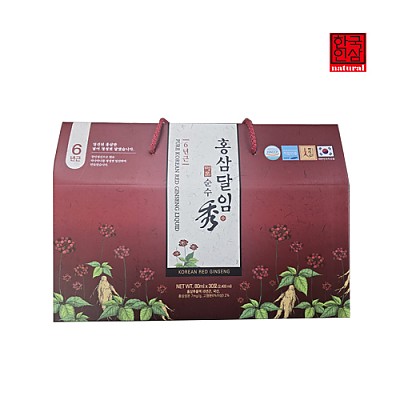 한국인삼 6년근 순수 홍삼달임수 80ml 30포