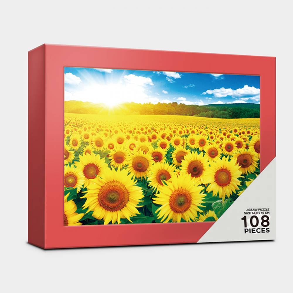 108피스퍼즐 해바라기들판 액자 케이스 알록 AL108-13