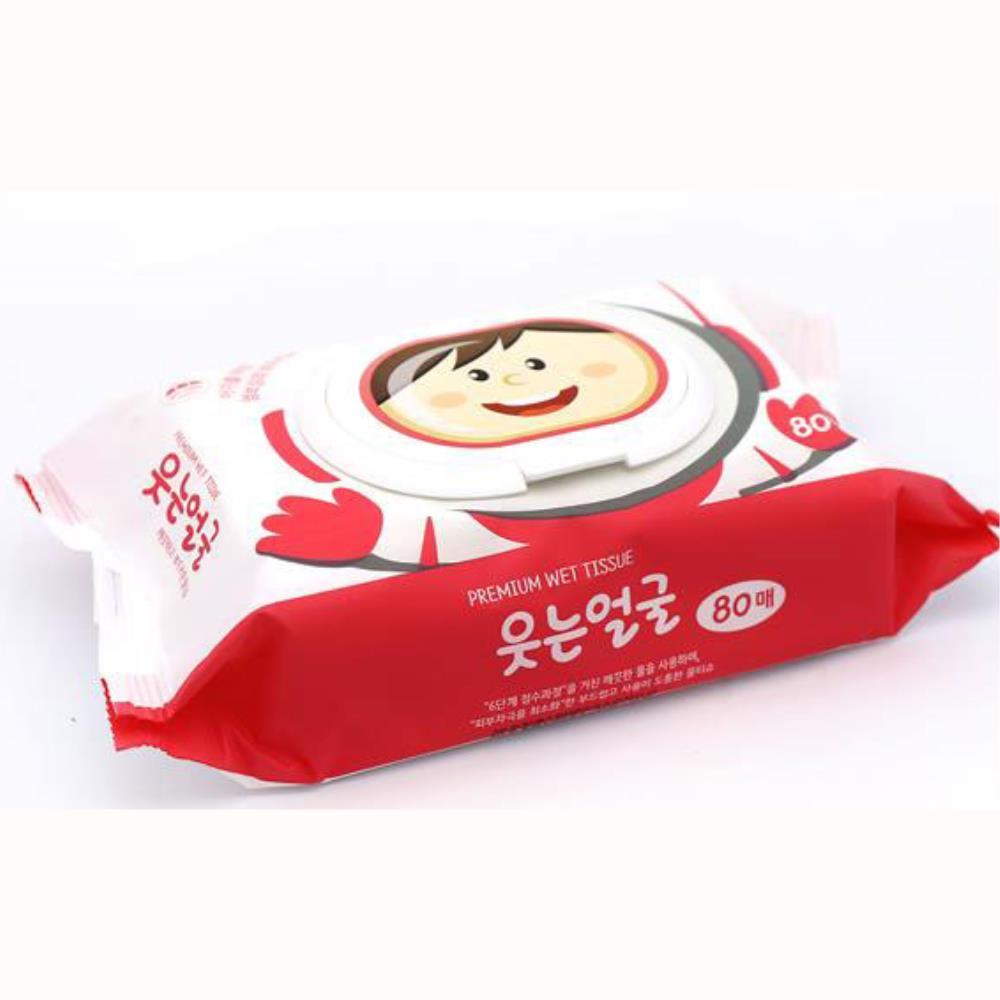 깨끗한 세정수 물티슈 80매 캡형 370g