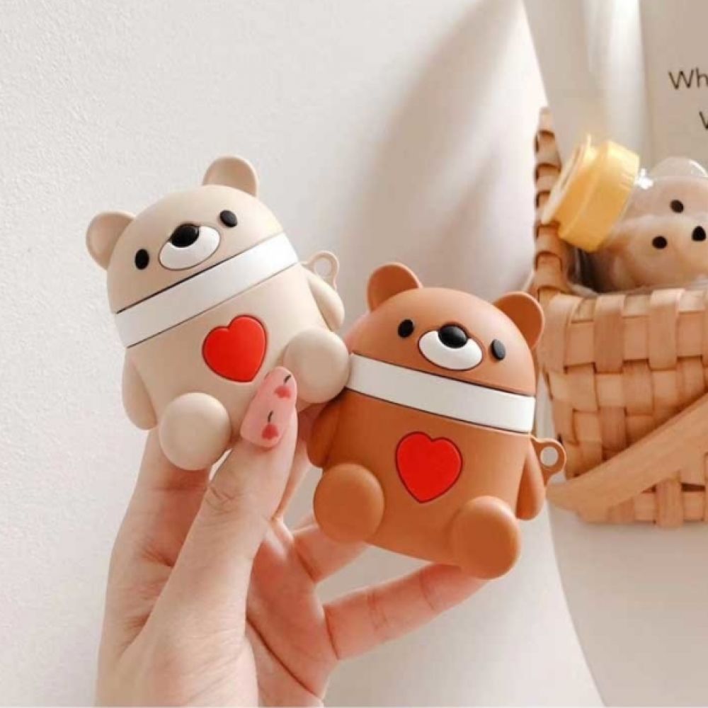베어로봇 에어팟 케이스 1/2세대 브라운