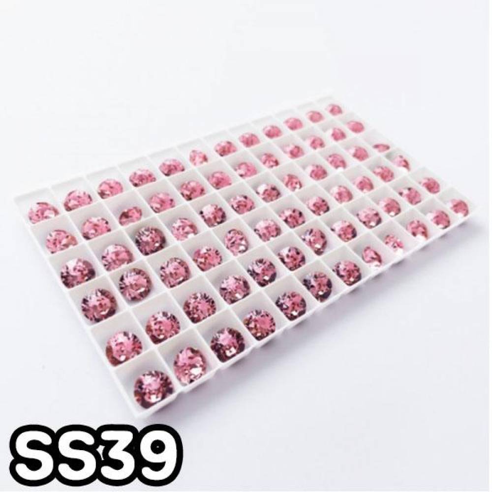 GGD 스와로브스키 브이컷 - 라이트로즈 SS39 5개