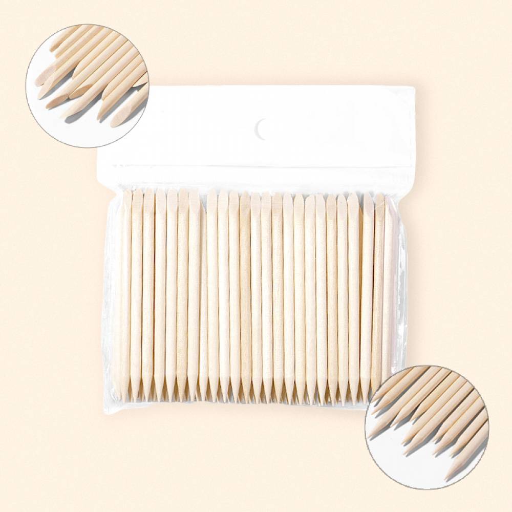 네일 스톤 파츠 재료 우드 스틱 7.5cm 100개입 DD-11799