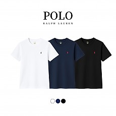 [100%정품] [Polo Ralph Lauren] 폴로랄프로렌 베이직로고 반팔 티셔츠(화이트/네이비/블랙, S~XL)