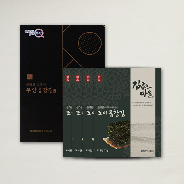 [브라이트데이] 김굽는마을 조미곱창김 선물세트(27g x 4봉)