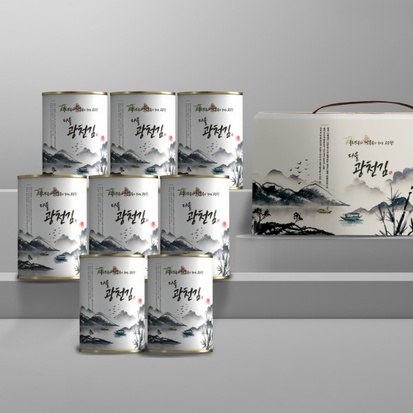 다올 광천김 8호 36g x 8캔 (국산김_ 올리브유_ 땅콩유)