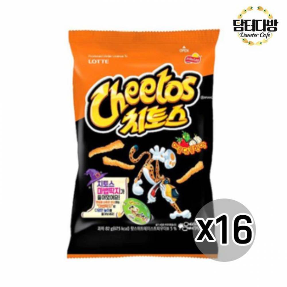 롯데제과 치토스 매콤달콤한맛 82g X 16개