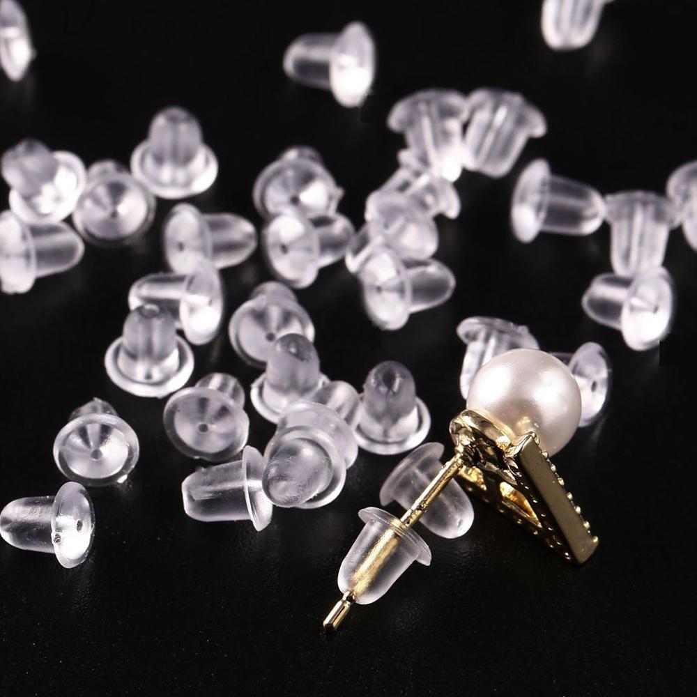 귀걸이 뒷 마개 실리콘 클러치 5mm 200개(1팩) DIY 장식