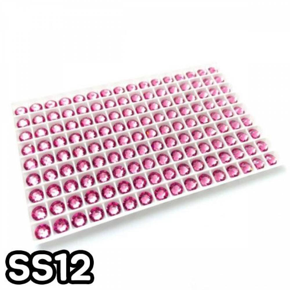 GGD 스와로브스키 2088 평스톤 - 로즈 SS12 30개