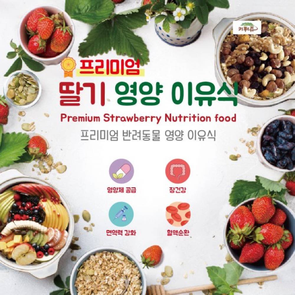 키워쥬 프리미엄 영양 이유식 (딸기)